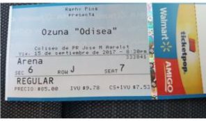 Taquilla concierto Ozuna